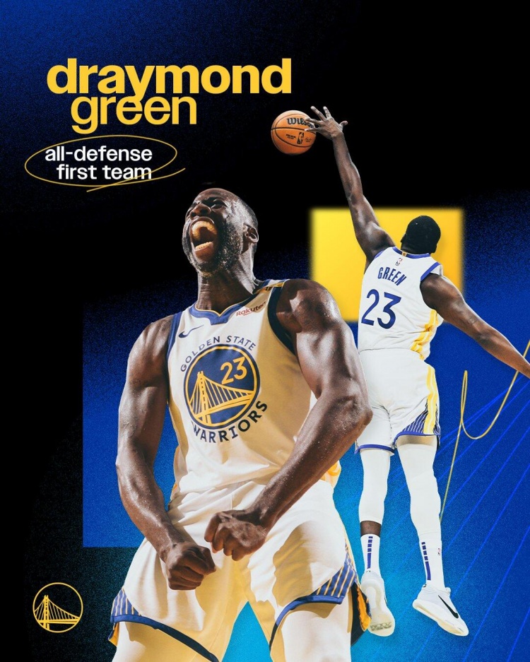 追夢生涯第9次入選最佳防守陣容 并列歷史第六&僅次于鄧科加賈皮