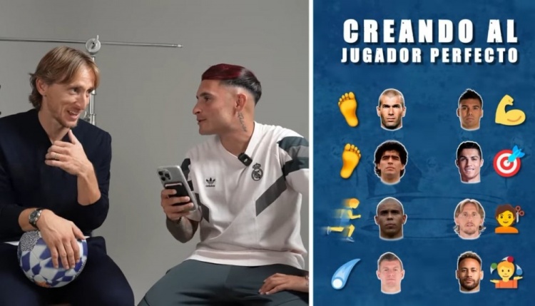 莫德里奇評完美球員：右腳齊達內(nèi)、左腳老馬、速度大羅、射門C羅