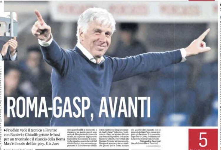 信使報(bào)：羅馬為加斯佩里尼提供3年合同，尤文也仍在關(guān)注他