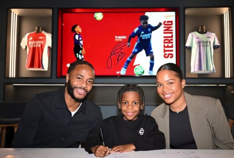 鏡報：斯特林之子蒂亞戈加盟阿森納青訓營，將效力槍手U9