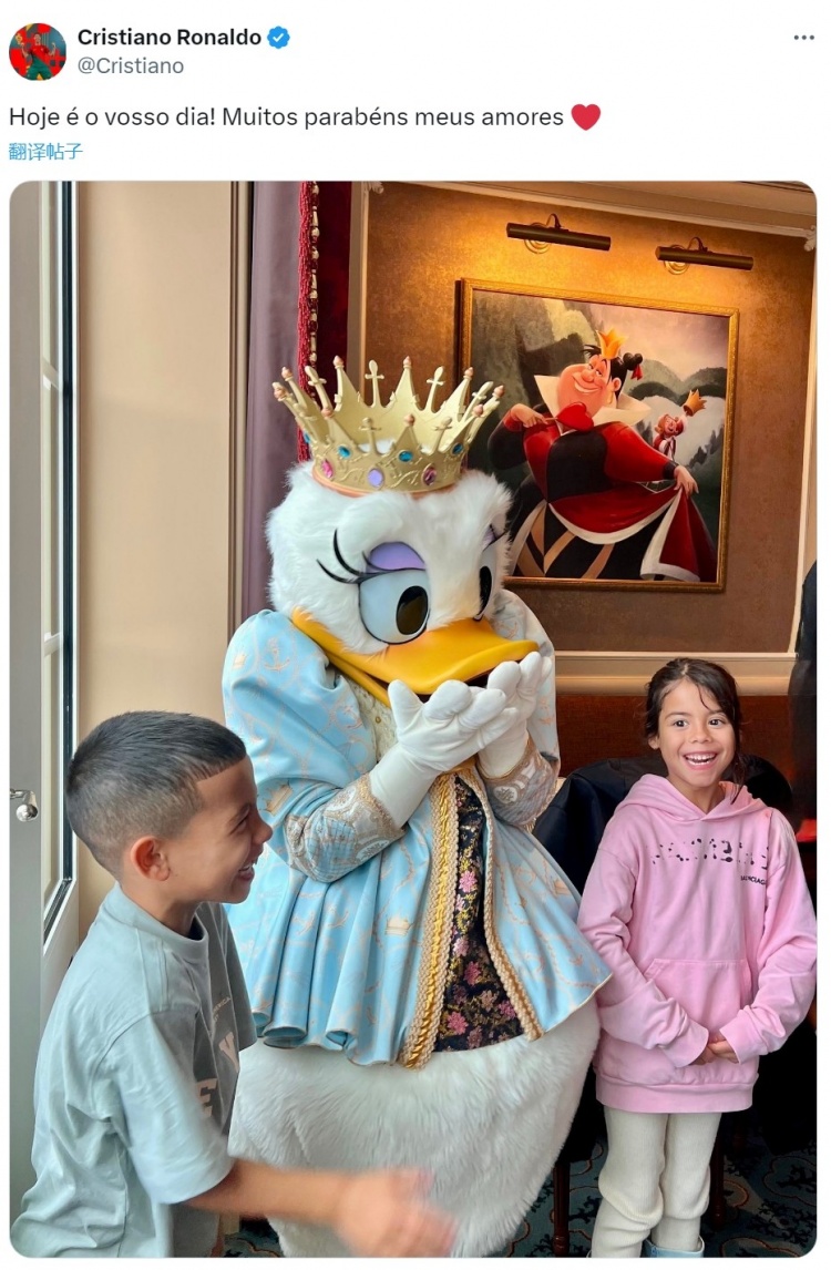 滿滿父愛??C羅社媒為龍鳳胎兒女慶生：祝我的寶貝們生日快樂！
