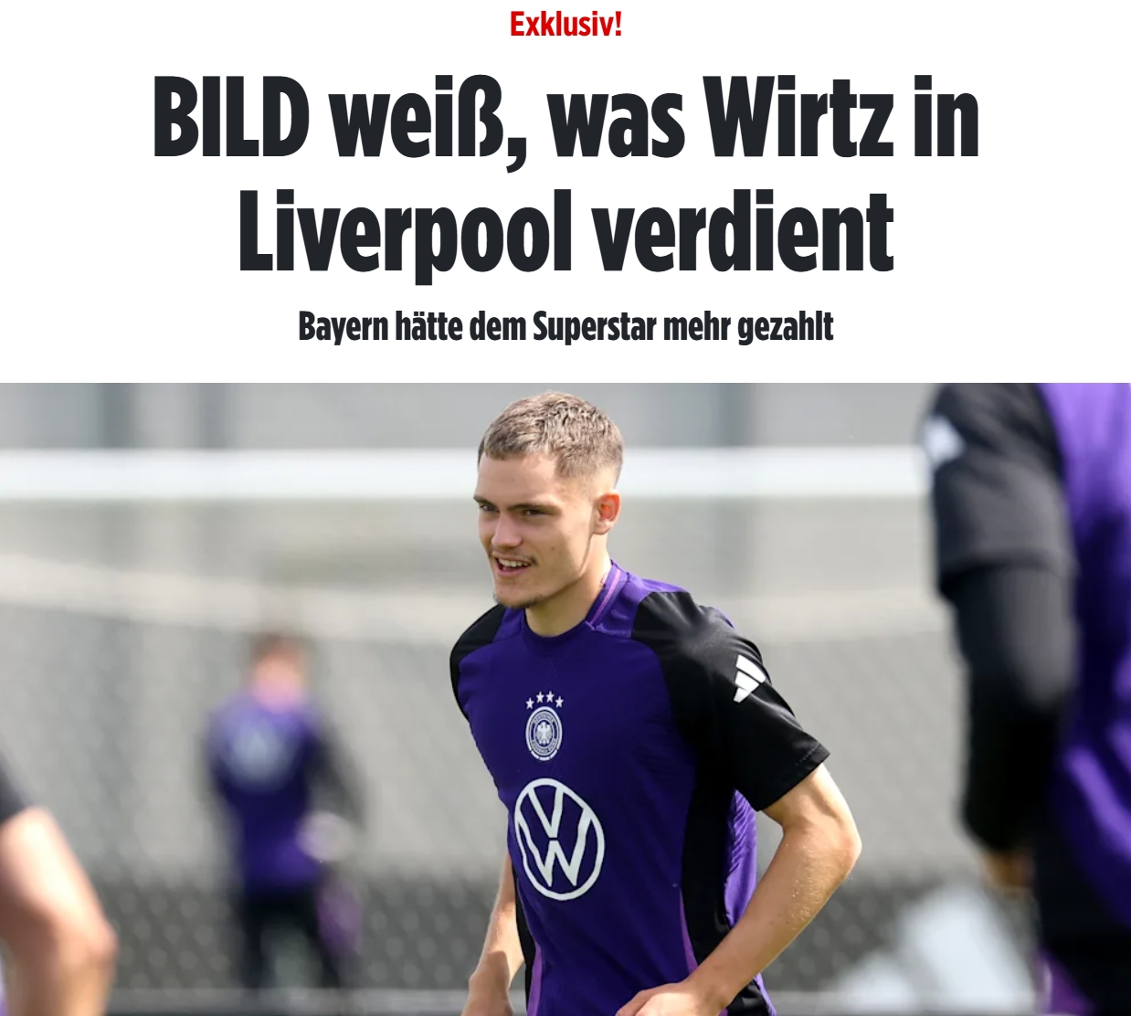 ??僅次于薩拉赫！圖片報獨家：維爾茨在利物浦年薪超2000萬歐