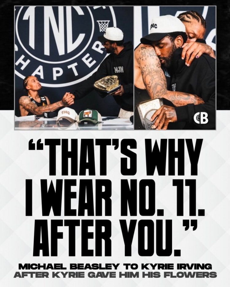 歐文大贊比斯利是文化榜樣！后者：我穿11號是為了致敬你