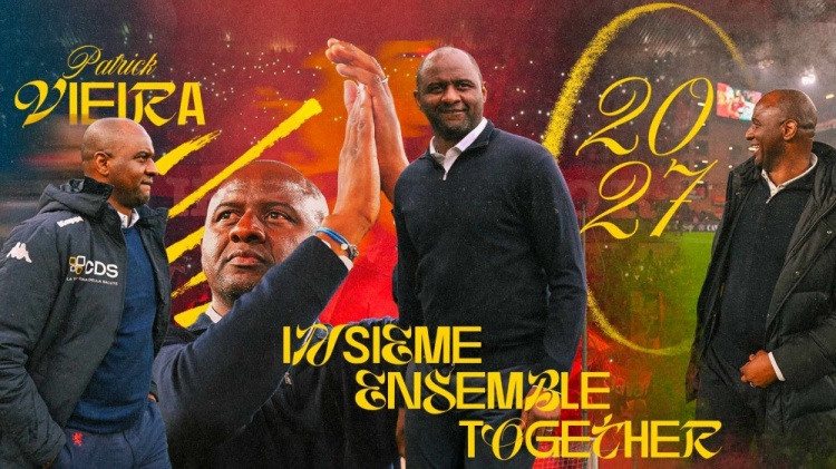 官方：熱那亞與主教練維埃拉續(xù)約至2027年6月