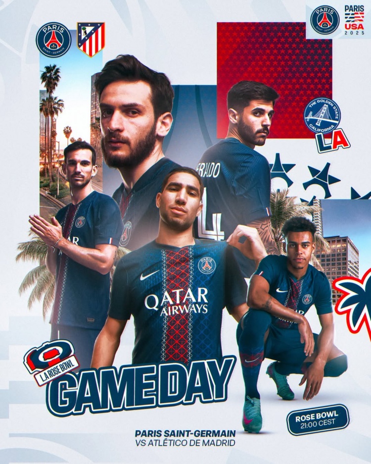 歐冠冠軍今晚出戰(zhàn)！巴黎發(fā)布世俱杯首戰(zhàn)海報(bào)：迎戰(zhàn)馬競(jìng)????