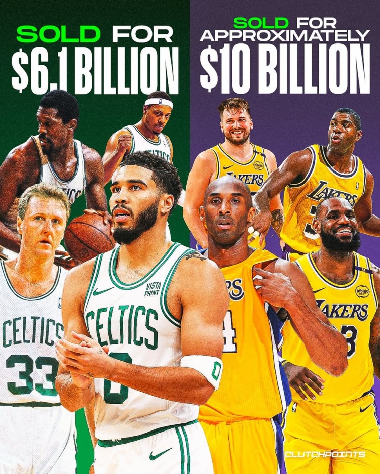 NBA黃綠兩大豪門均易主！綠軍以61億出售 湖人交易估值100億??