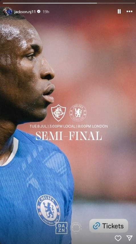 電訊報(bào)：數(shù)名切爾西球員用ins造勢(shì)以提升世俱杯門票銷量