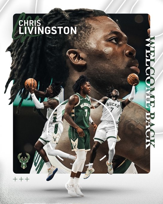 一年230萬美元！雄鹿官宣和克里斯-利文斯頓達成續(xù)約