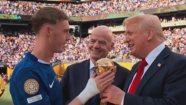 依舊cold??帕爾默：特朗普說他兒子是我球迷，我好像回了句謝謝