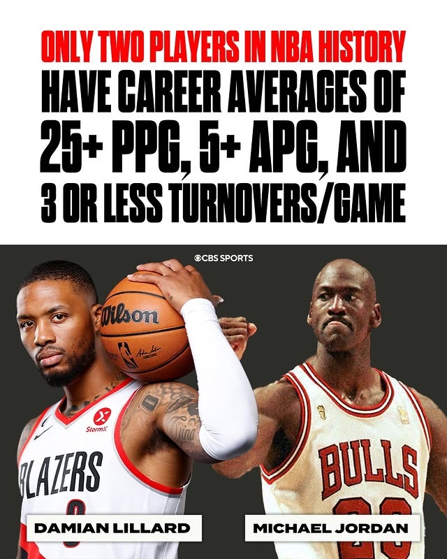 重回波特蘭！生涯25+5助攻&失誤3次以下：歷史上僅利拉德和喬丹