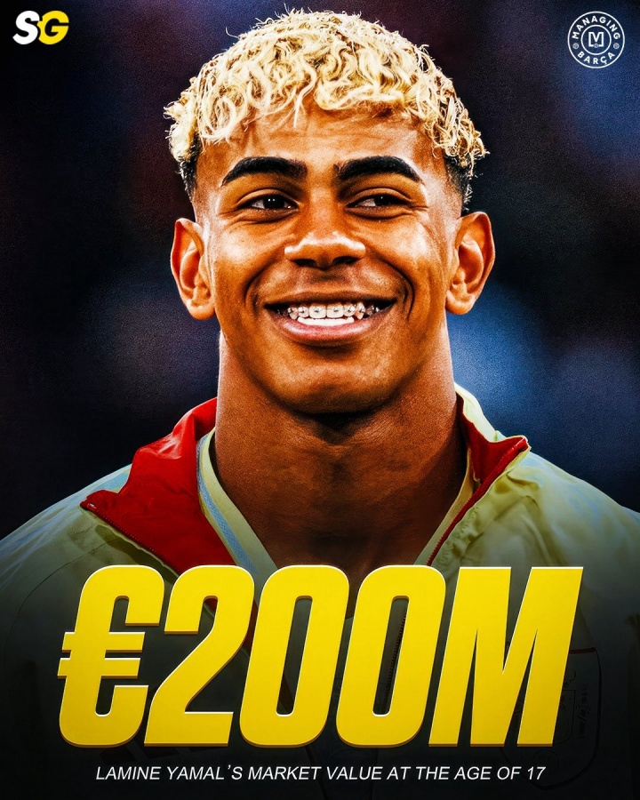 起點很高??18歲亞馬爾身價2億歐世界第一 遠高于同齡姆貝維哈穆