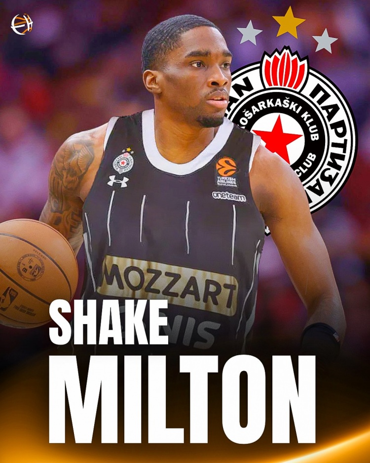 本周一被湖人裁員！米爾頓加盟貝爾格萊德游擊 下賽季薪水120萬(wàn)