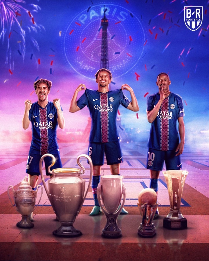 記者：對陣昂熱的比賽之后，巴黎將在王子公園球場展示獎(jiǎng)杯