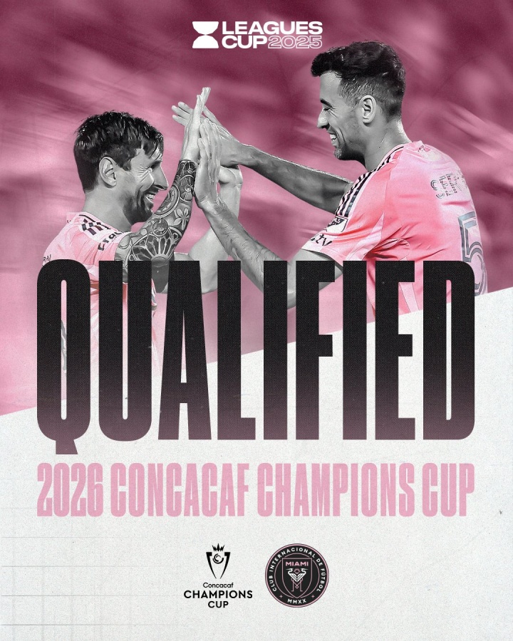 進(jìn)聯(lián)盟杯決賽！官方：邁阿密國(guó)際獲得下賽季中北美冠軍杯資格