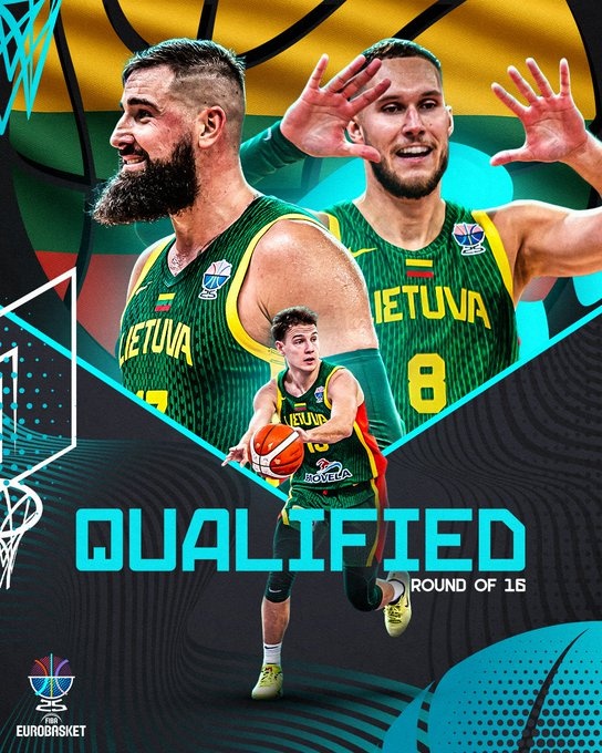 立陶宛男籃提前晉級16強 B組已有德國&芬蘭&立陶宛3隊出線