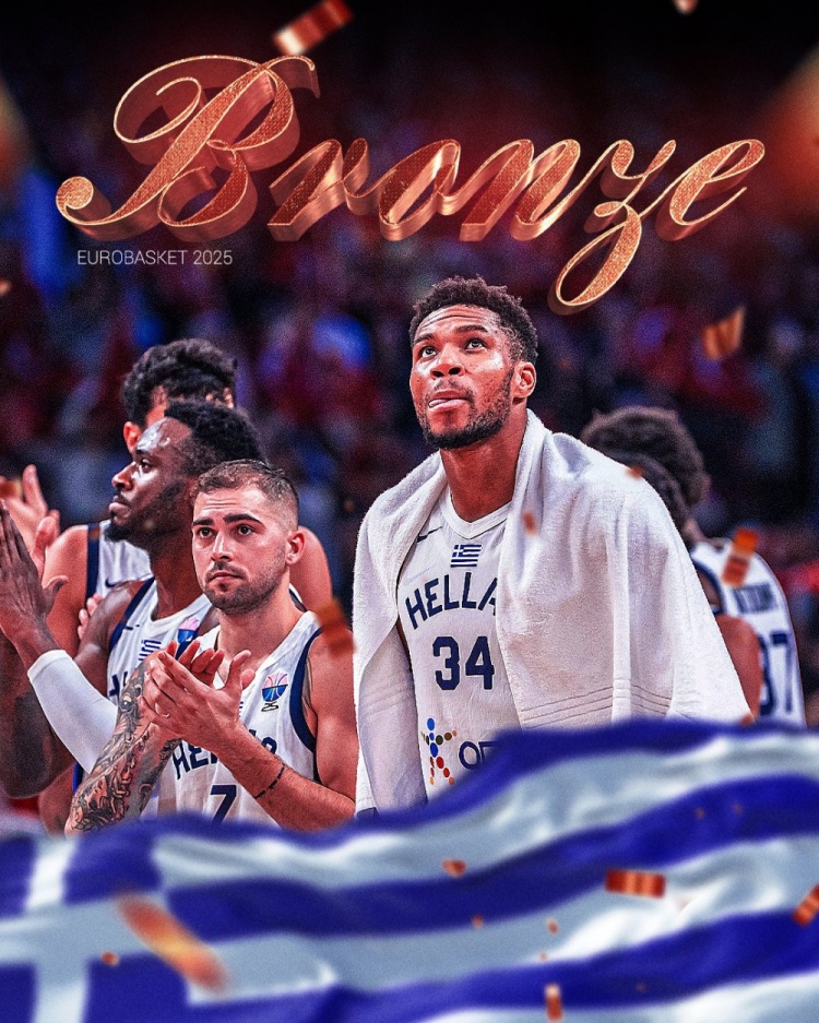 16年的等待！希臘男籃自2009年歐錦賽后再次在國際大賽上奪得獎牌