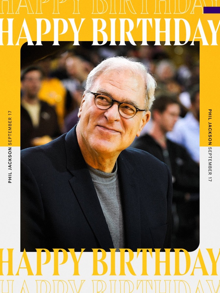 傳奇教頭！湖人官方曬照祝禪師生日快樂(lè)：領(lǐng)袖、傳奇、冠軍！