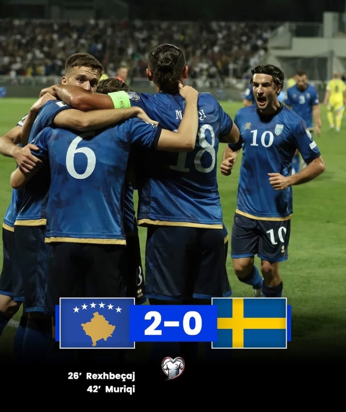 第94的國足能否一戰(zhàn)？科索沃FIFA排名升至第91，本月爆冷擊敗瑞典