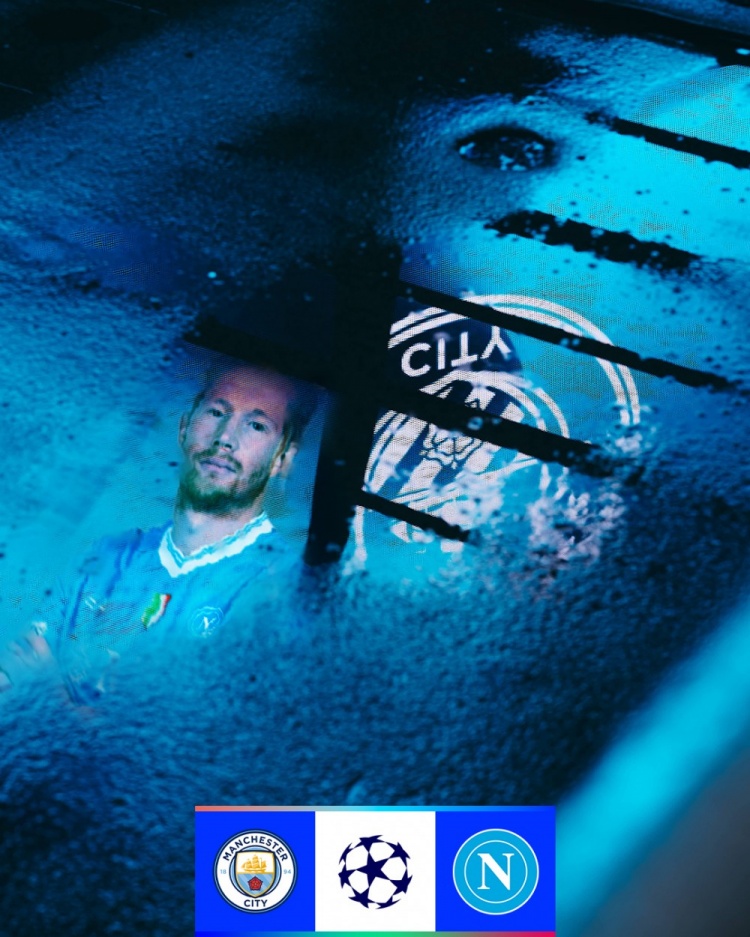 藍月傳奇！歐冠官方曬德布勞內(nèi)重返伊蒂哈德海報