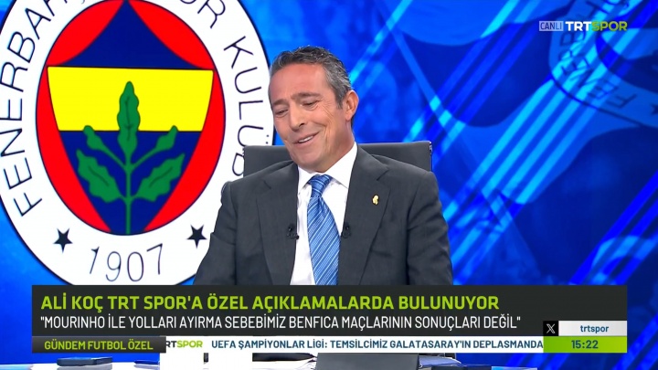 穆帥故意輸球下課？費內(nèi)巴切主席調(diào)侃：對對對，那他肯定是個天才