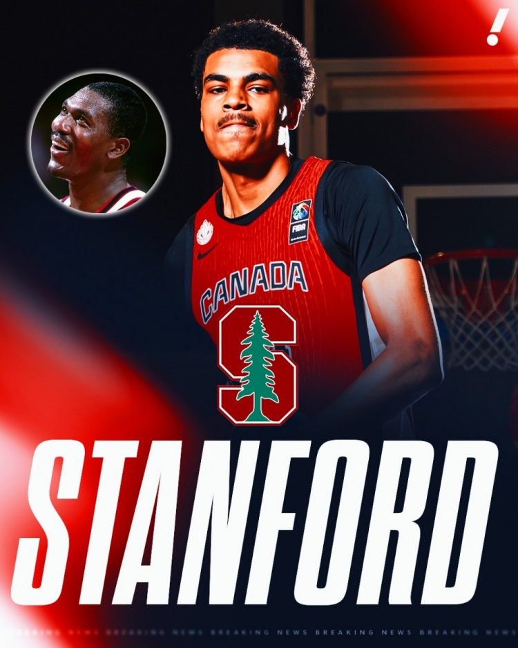 加拿大U19成員！奧拉朱旺兒子阿齊茲-奧拉朱旺承諾斯坦福大學(xué)