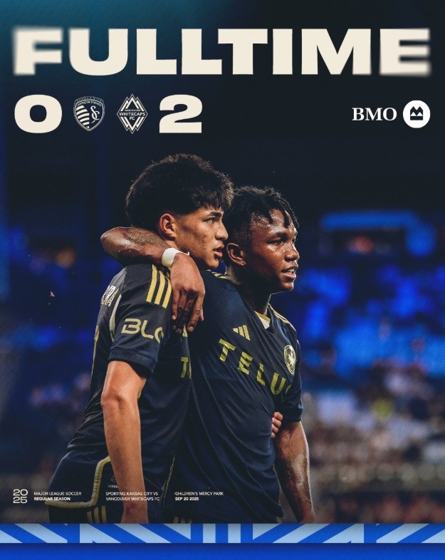 美職聯(lián)-溫哥華白浪2-0堪薩斯城，穆勒因踝關(guān)節(jié)傷勢(shì)缺席