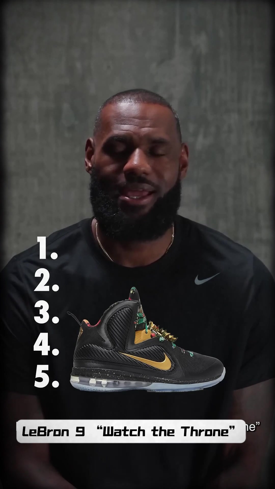 詹姆斯評自己心目中的TOP5球鞋！第一名是經(jīng)典的南海岸8代！