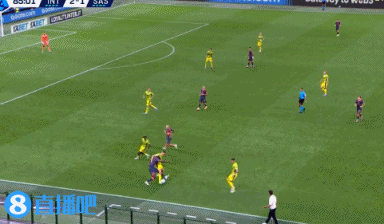 弗拉泰西補(bǔ)射破門，但越位在先進(jìn)球無效