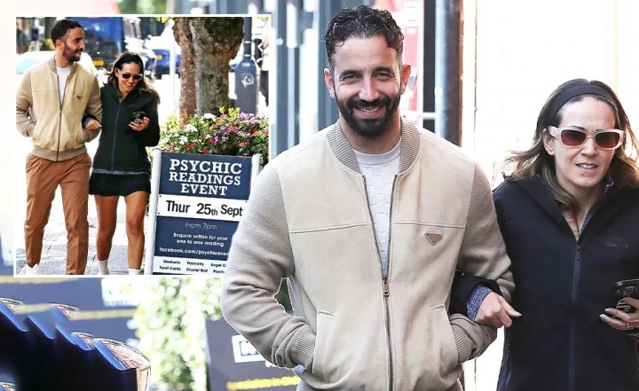 心情太美??阿莫林被拍到攜妻子一同外出，面對鏡頭笑容燦爛??