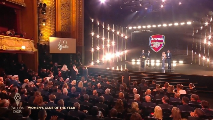 奪女足歐冠！官方：阿森納女足獲評2025年度最佳女足俱樂部