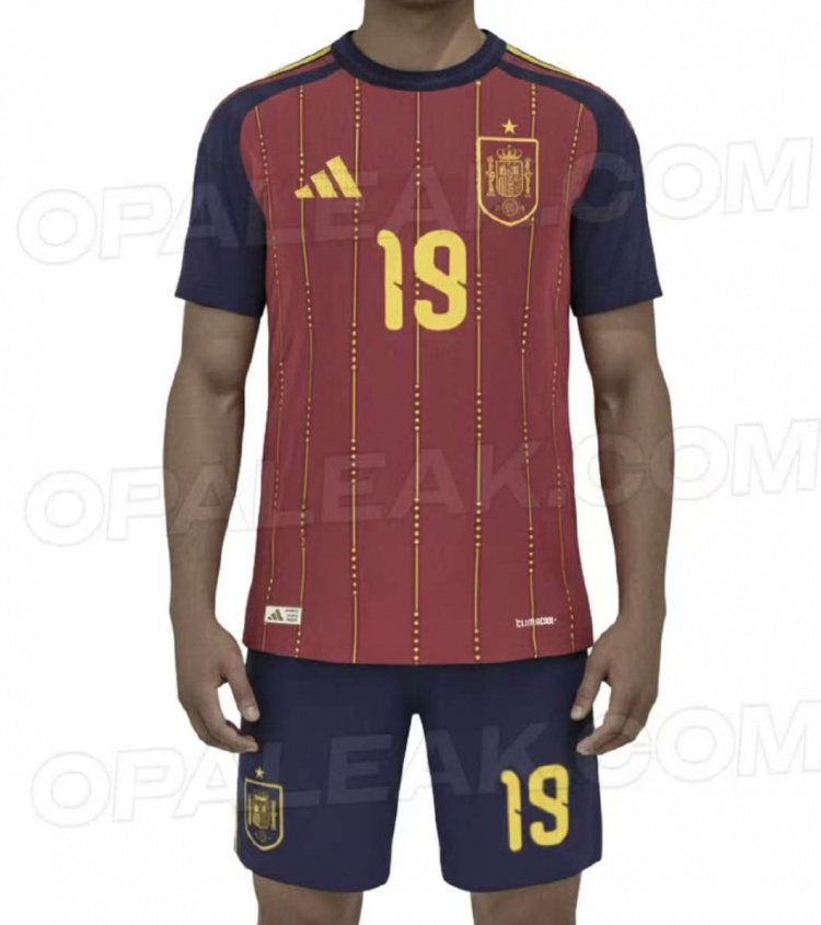 顛覆傳統(tǒng)！西班牙隊(duì)2026世界杯主場(chǎng)球衣諜照出爐