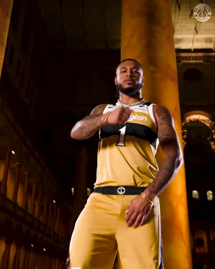 經(jīng)典大金款式回歸！奇才官方公布球隊的新賽季城市版球衣