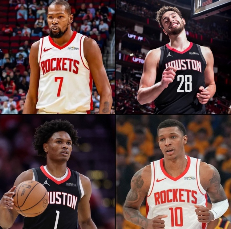 火箭四人殺進(jìn)ESPN百大排名：杜蘭特9 申京25 阿門37 小賈巴里74