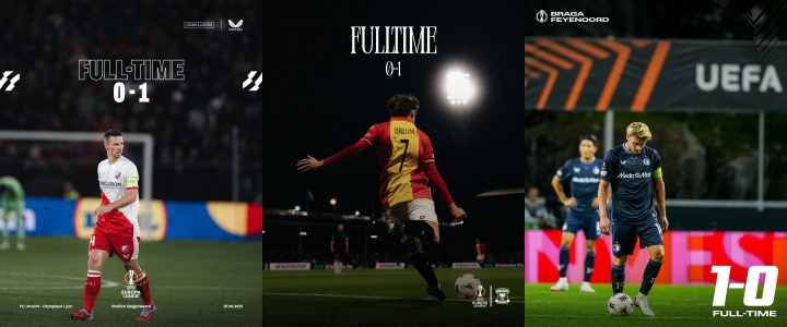 全軍覆沒??第6聯(lián)賽荷甲5支隊打歐冠歐聯(lián)全敗，僅剩歐協(xié)獨苗未賽