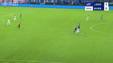 梅州反擊變申花反擊！吳曦單刀兜射死角完成雙響，申花4-0梅州！