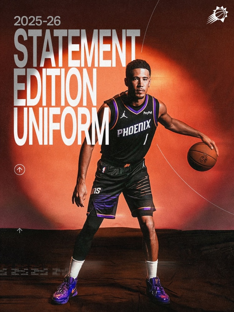 這套球衣顏值如何？太陽官方發(fā)布新賽季宣告版球衣！