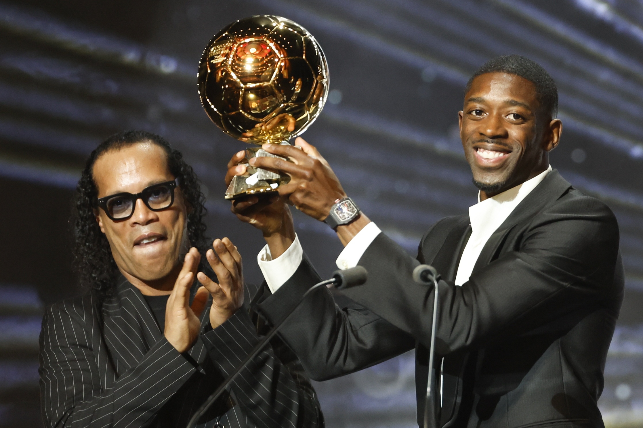 優(yōu)勢(shì)巨大！登貝萊獲得73名評(píng)委的第一票位，亞馬爾僅11票