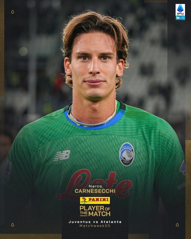 貢獻(xiàn)多達(dá)9次撲救，亞特蘭大門將卡內(nèi)塞基當(dāng)選戰(zhàn)平尤文全場最佳