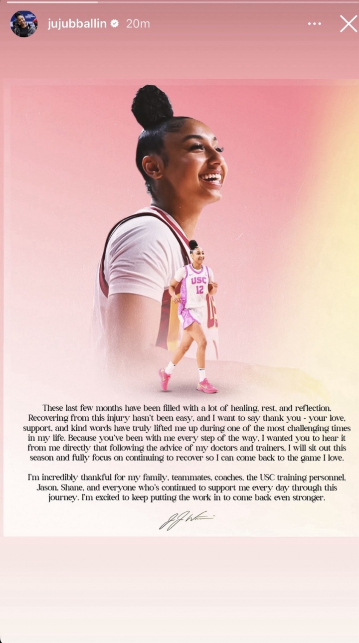 3月前交叉韌帶撕裂！27年WNBA狀元大熱朱朱-沃特金斯自宣賽季報銷