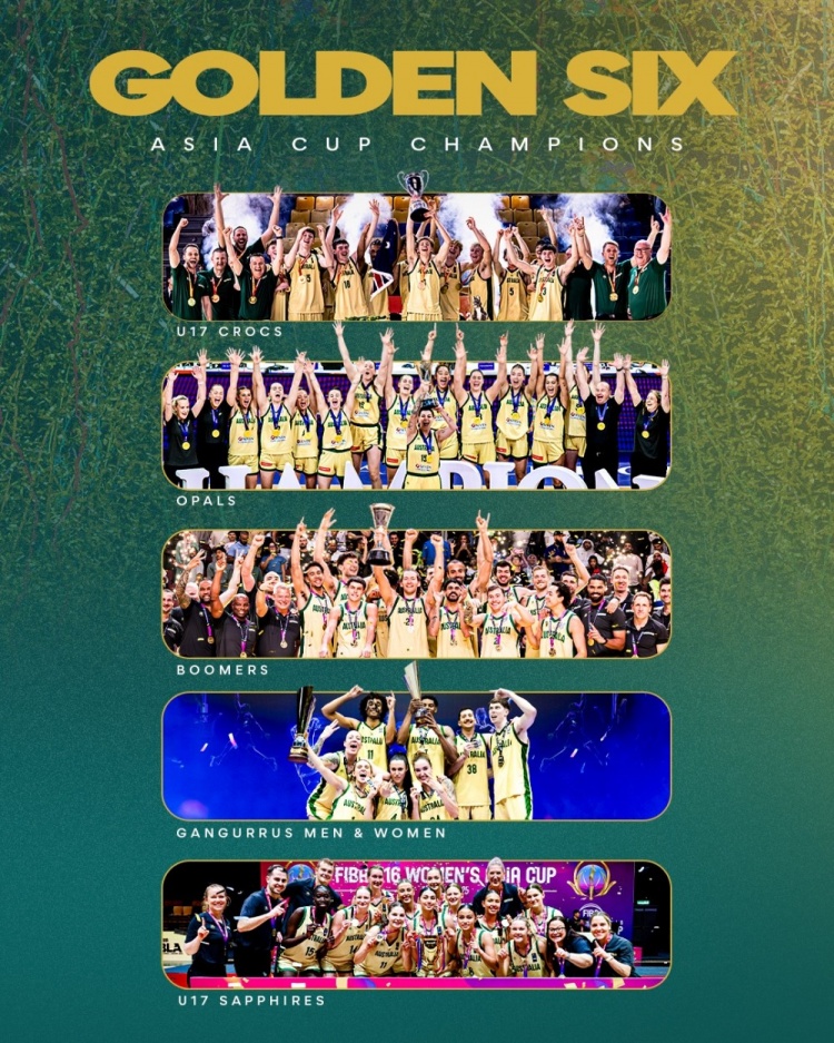 制霸亞洲！澳大利亞籃球2025年實(shí)現(xiàn)亞洲杯 “大滿貫”