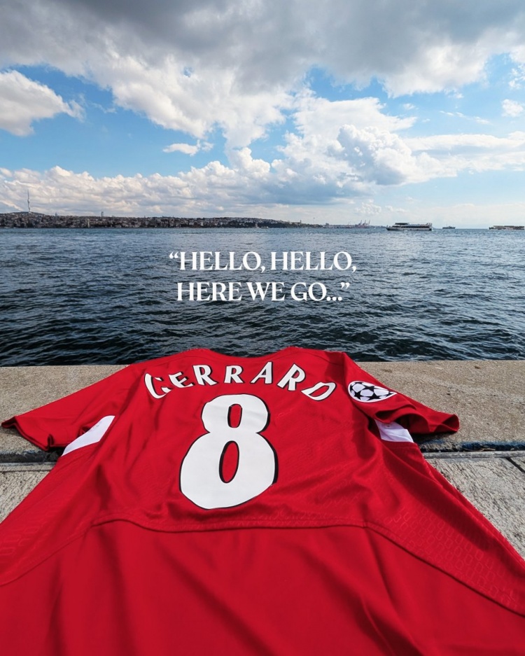 奇跡之夜！利物浦官推曬杰拉德球衣，紀念時隔20年重返伊斯坦布爾