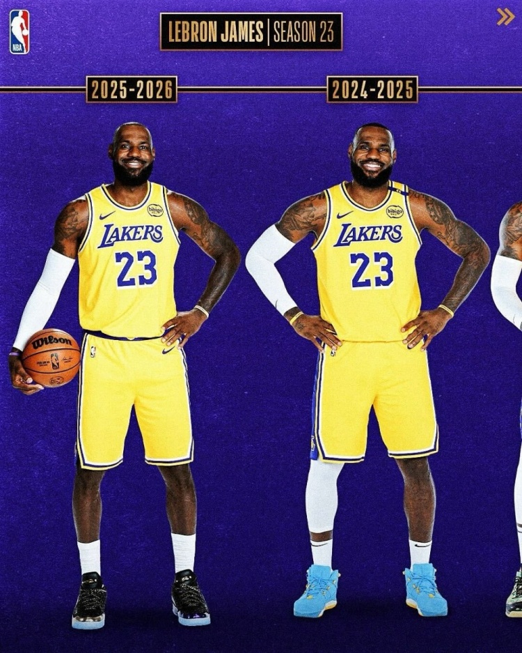從青澀少年→四旬老漢！NBA官方曬詹姆斯23個媒體日變化