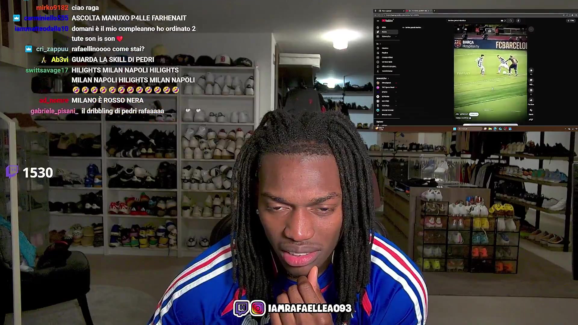 怪笑+怪叫??萊奧直播中看亞馬爾穿襠過人：WTF？