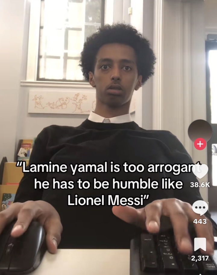 保持謙遜！亞馬爾點(diǎn)贊TikTok：亞馬爾太傲慢，他需像梅西一樣謙遜