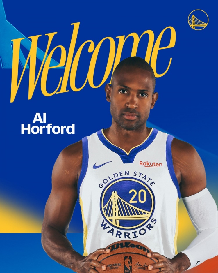 勇士官方：與39歲老將霍福德簽約 后者新賽季將身披20號(hào)球衣