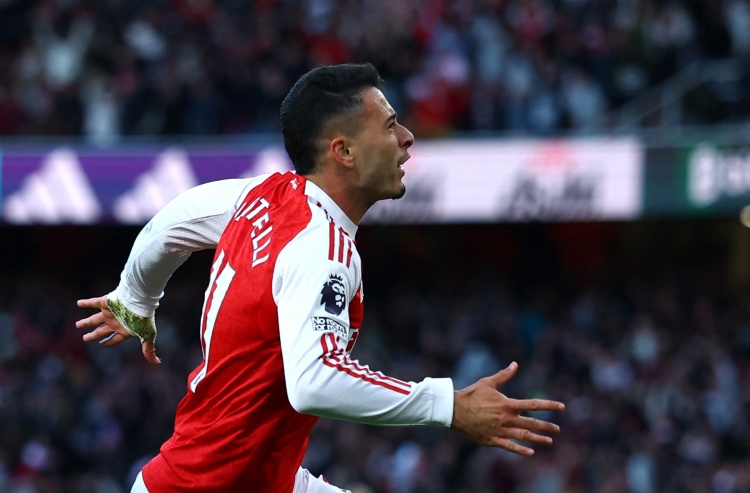 福將！馬丁內(nèi)利48場比賽為阿森納破門，球隊39勝9平保持不敗